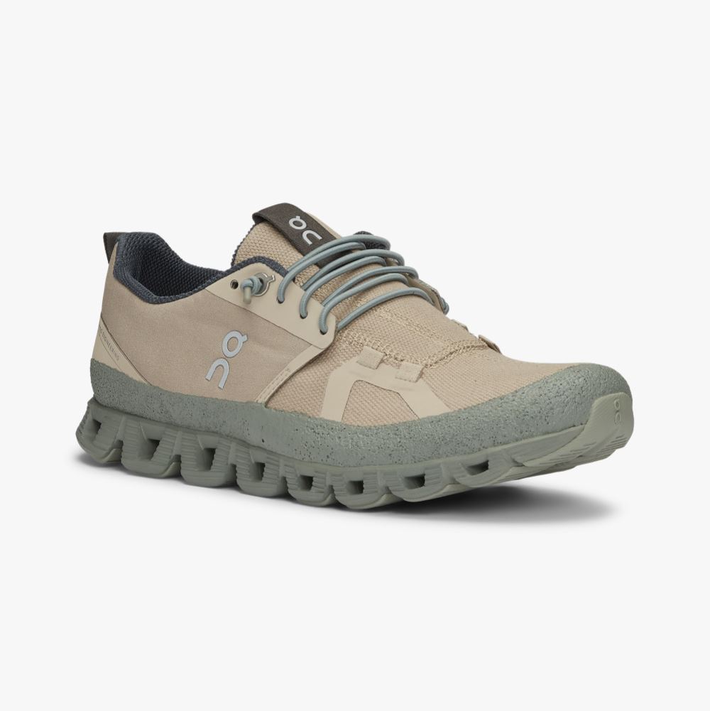 Zapatillas On Running Cloud Mujer Beige Verde | FZF2727AC