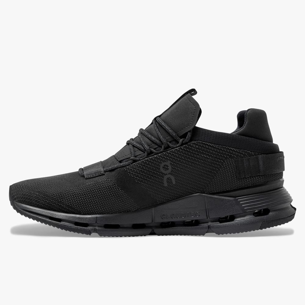 Zapatillas On Running Cloudnova Hombre Negras | IND8064CJ