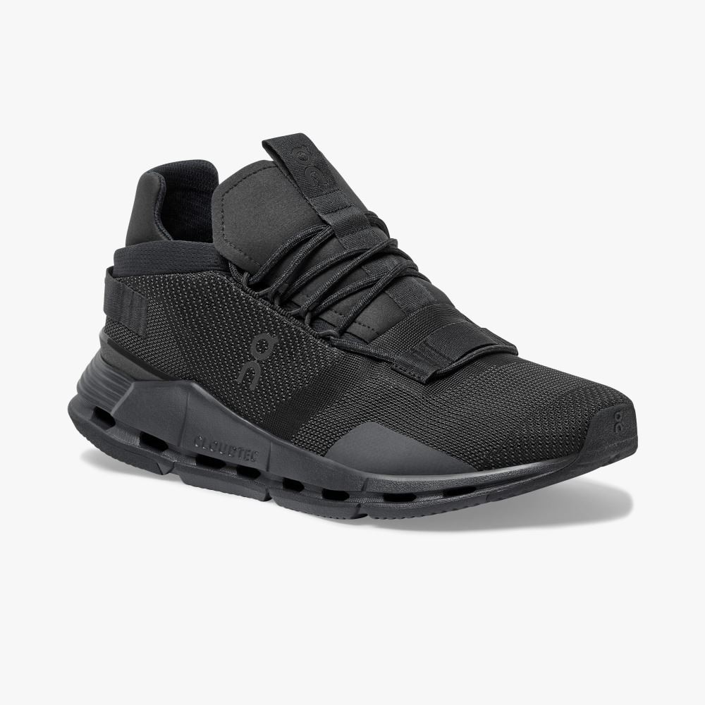 Zapatillas On Running Cloudnova Hombre Negras | IND8064CJ