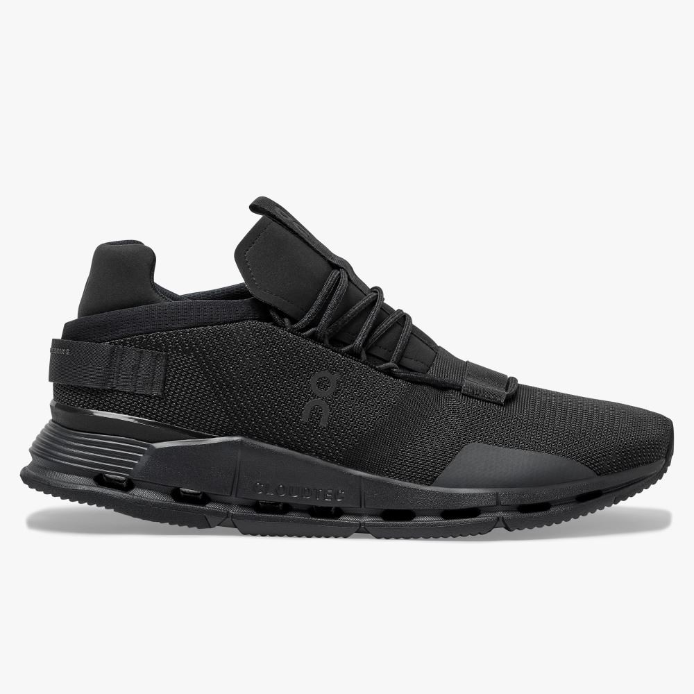 Zapatillas On Running Cloudnova Hombre Negras | IND8064CJ