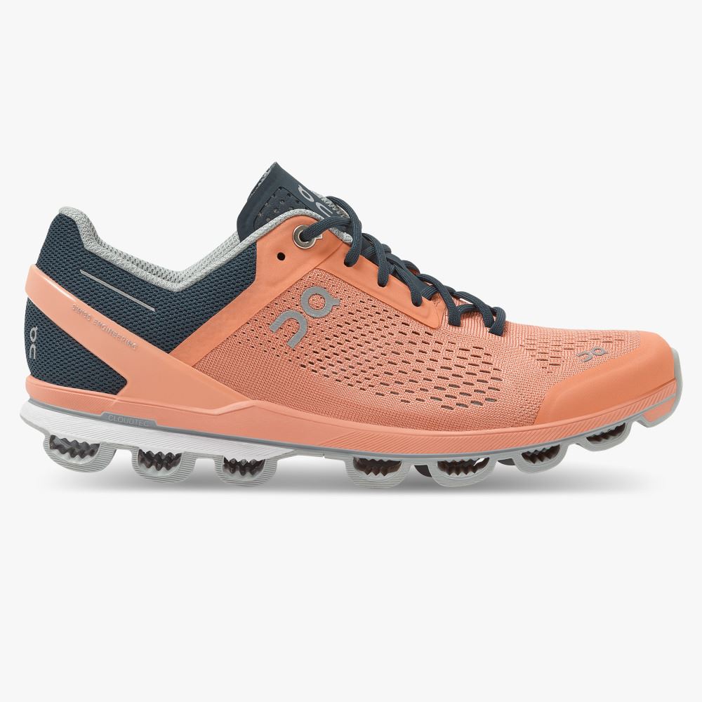 Zapatillas Running Carretera On Running Cloudsurfer Mujer Coral | AAP735BW