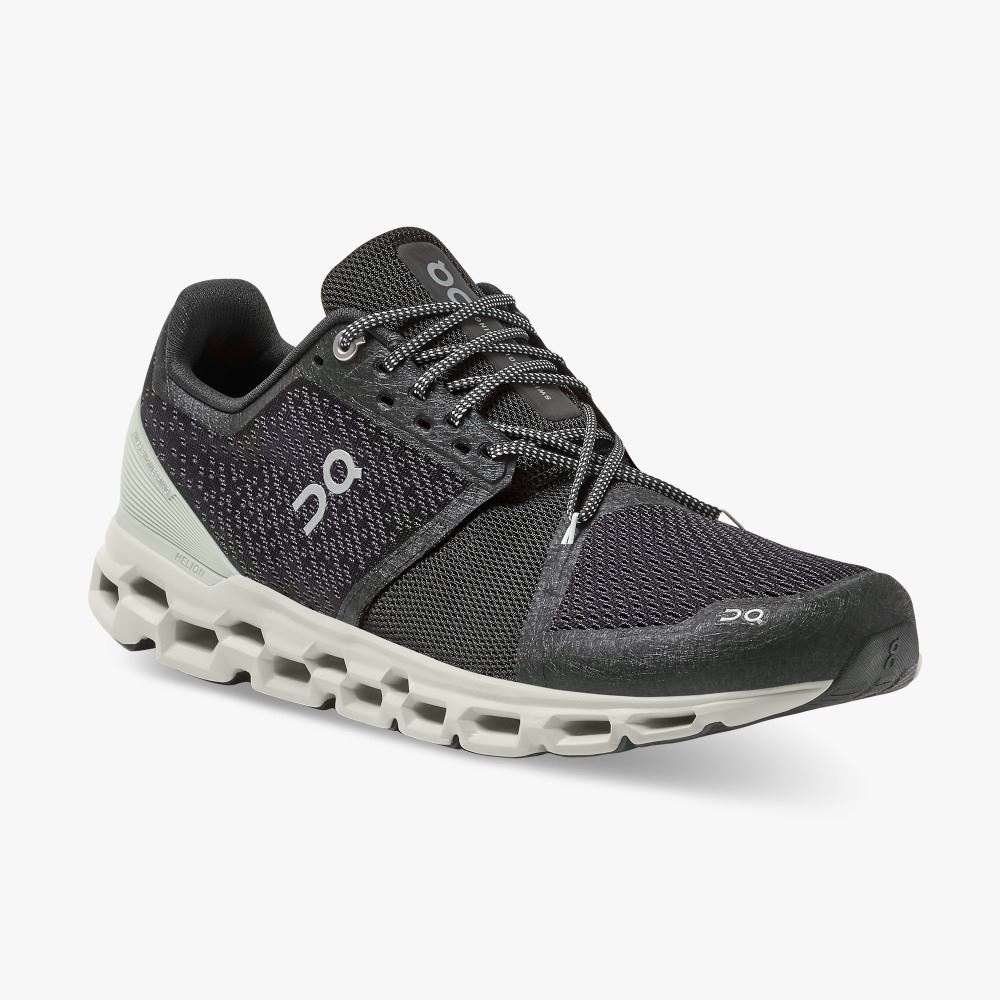 Zapatillas Running Carretera On Running Cloudstratus Hombre Negras | GJY3299DD