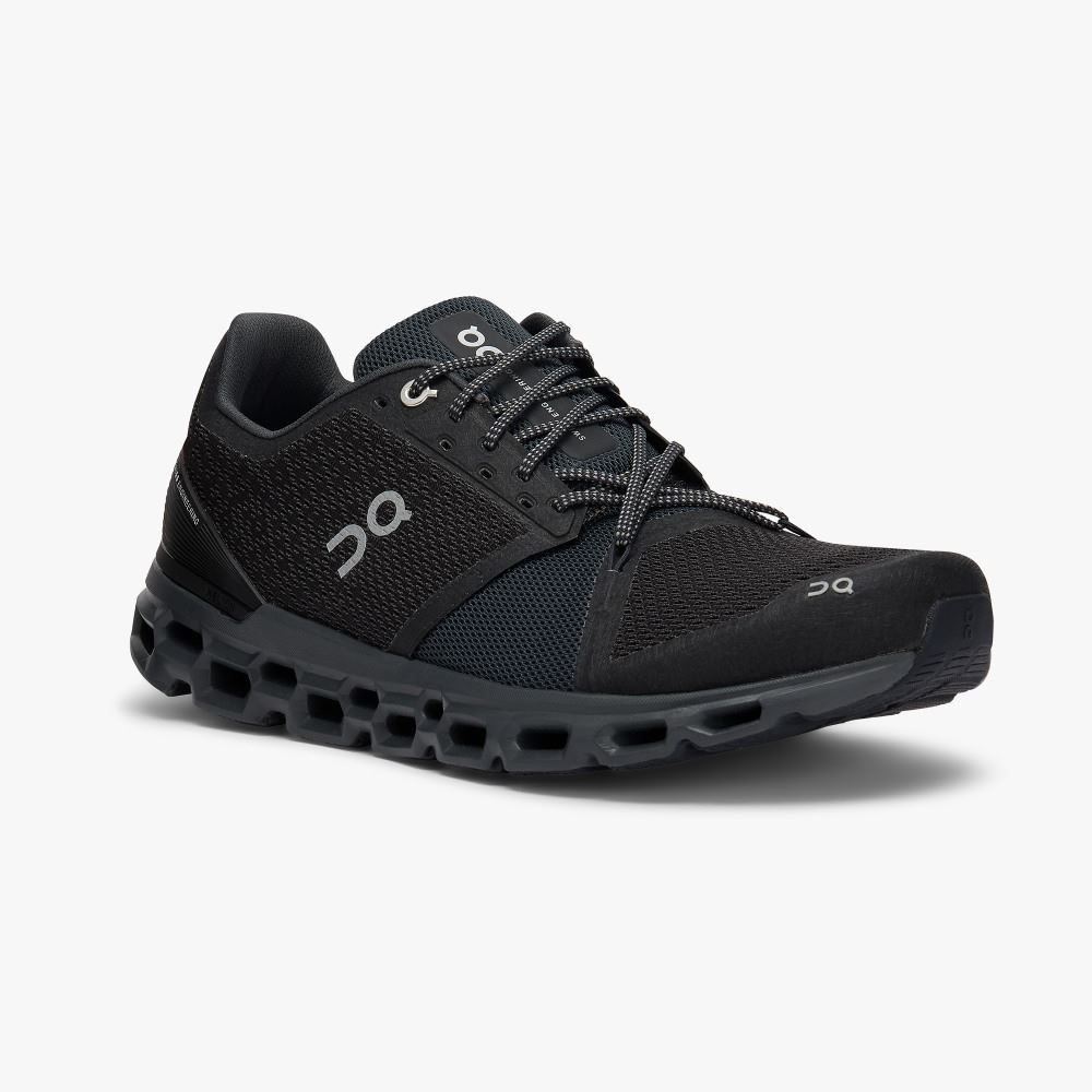 Zapatillas Running Carretera On Running Cloudstratus Hombre Negras | LFK6976WE