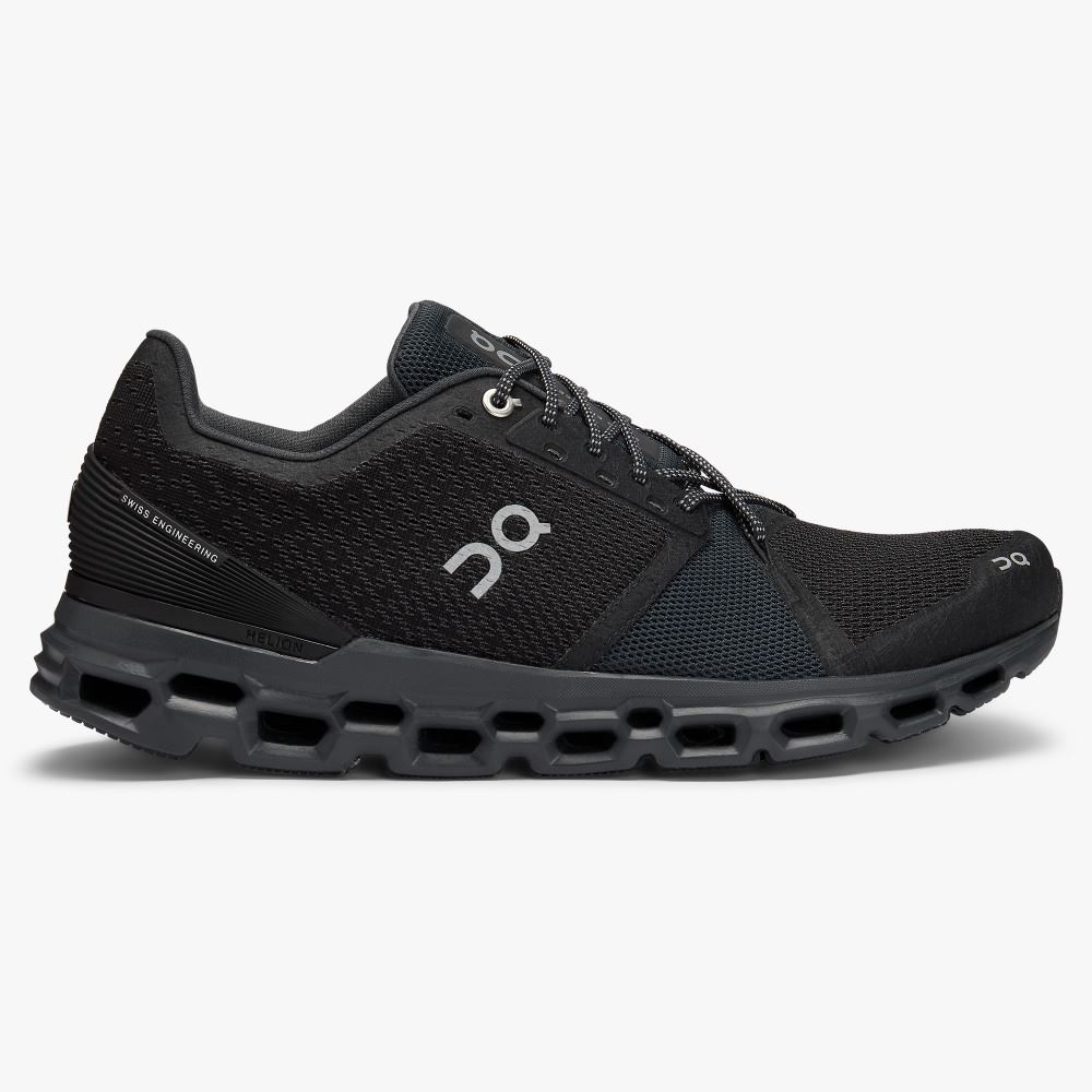 Zapatillas Running Carretera On Running Cloudstratus Hombre Negras | LFK6976WE