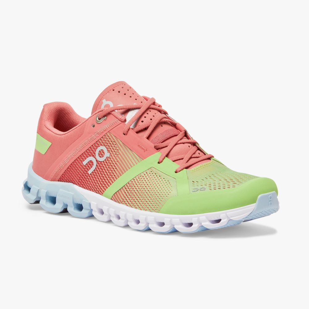 Zapatillas Running Carretera On Running Cloudflow Mujer Rosas Verde | NEH4117HW