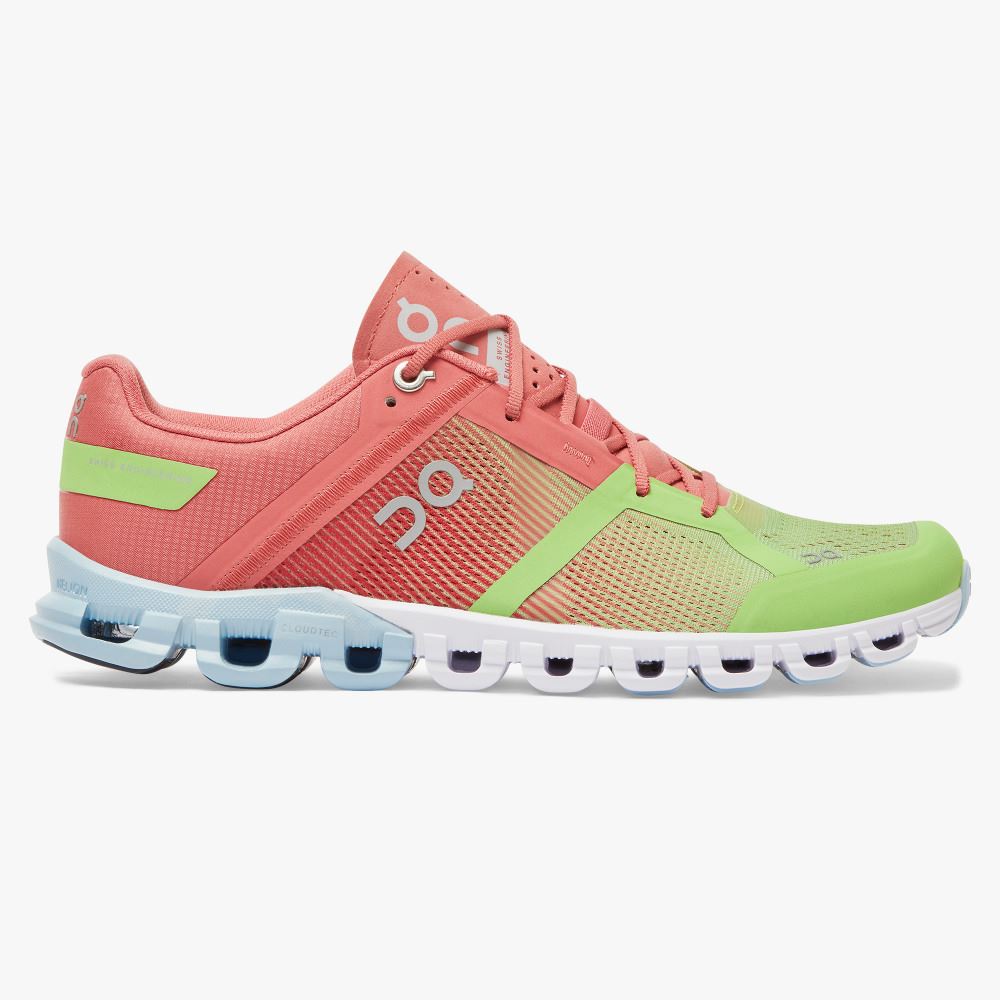 Zapatillas Running Carretera On Running Cloudflow Mujer Rosas Verde | NEH4117HW