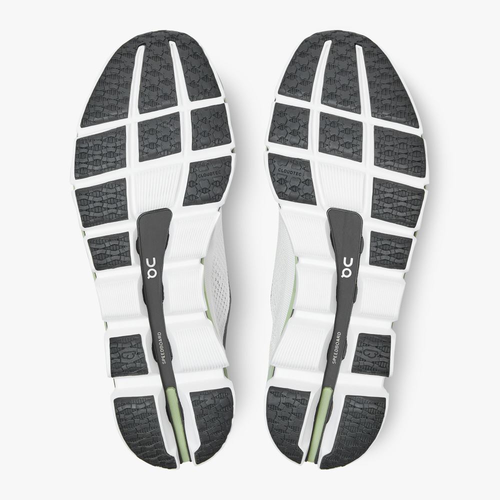 Zapatillas Running Carretera On Running Cloudboom Mujer Blancas Verde | NWD6255AO