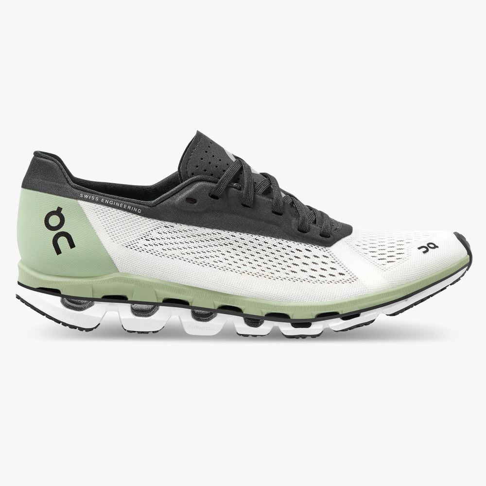 Zapatillas Running Carretera On Running Cloudboom Mujer Blancas Verde | NWD6255AO