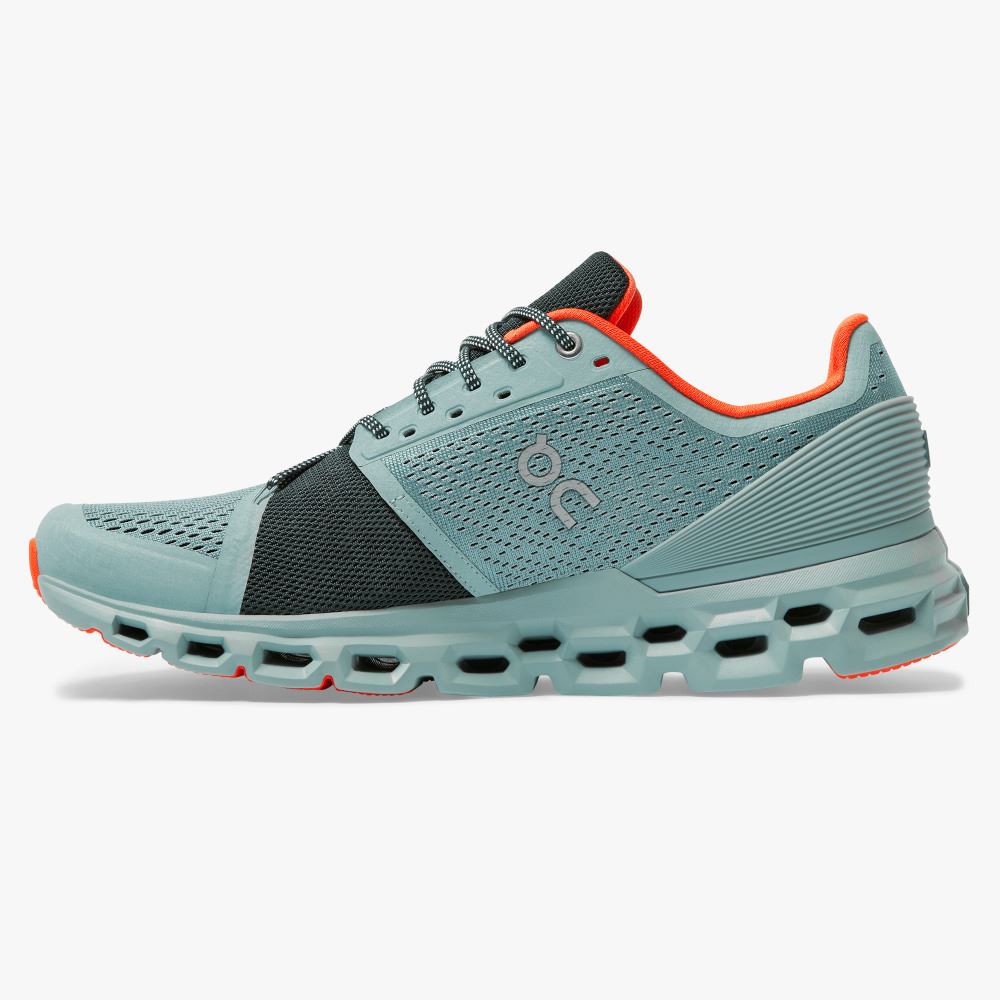 Zapatillas Running Carretera On Running Cloudstratus Hombre Turquesa | OCE1651CR