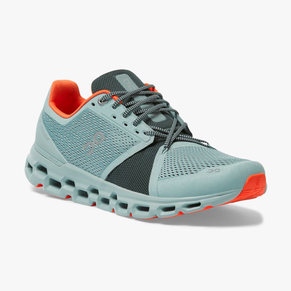 Zapatillas Running Carretera On Running Cloudstratus Hombre Turquesa | OCE1651CR