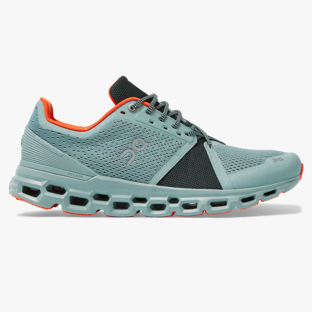 Zapatillas Running Carretera On Running Cloudstratus Hombre Turquesa | OCE1651CR