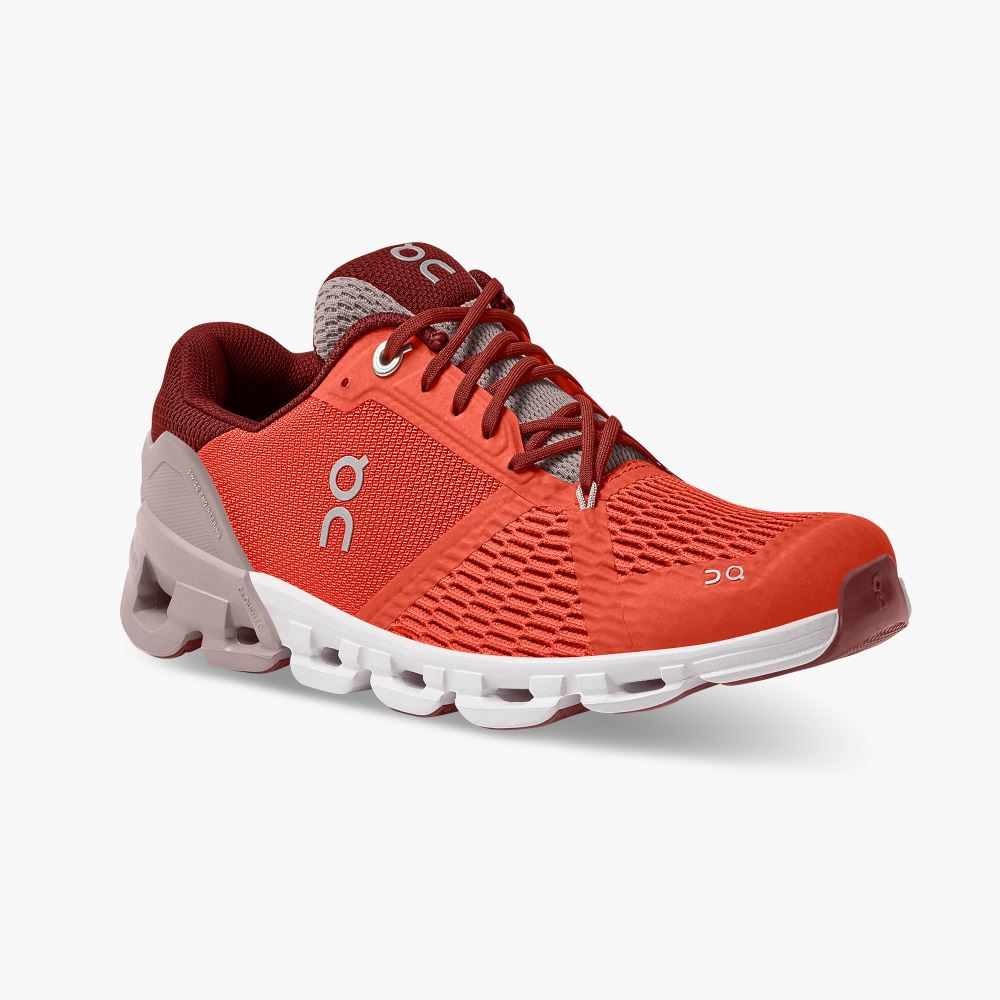 Zapatillas Running Carretera On Running Cloudflyer Mujer Naranjas Rojas | QLW1254SW