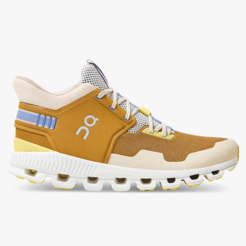 Zapatillas On Running Cloud Hi Hombre Marrones Claro | WHB10072HX