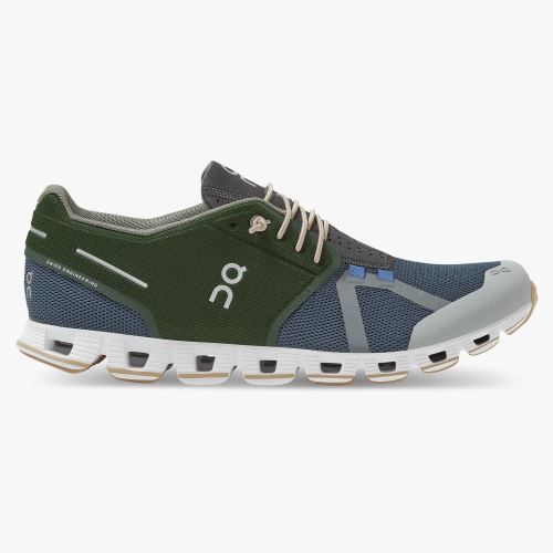 Zapatillas On Running Cloud Hombre Verde Azules | IHN874CA