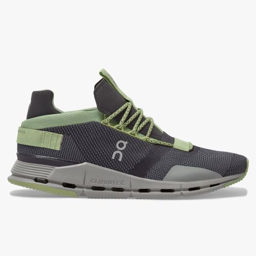 Zapatillas On Running Cloudnova Hombre Negras Verde | UAN5642ON