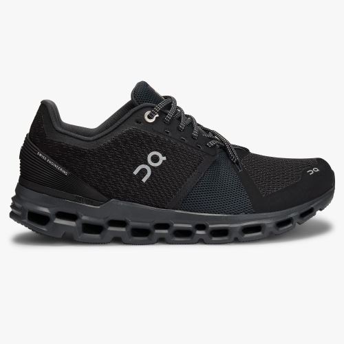 Zapatillas Running Carretera On Running Cloudstratus Mujer Negras | UQS4675TN